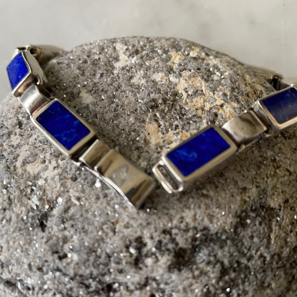 Christin Wolf Lapis Link Vintage Bracelet - Picture 6 of 15
